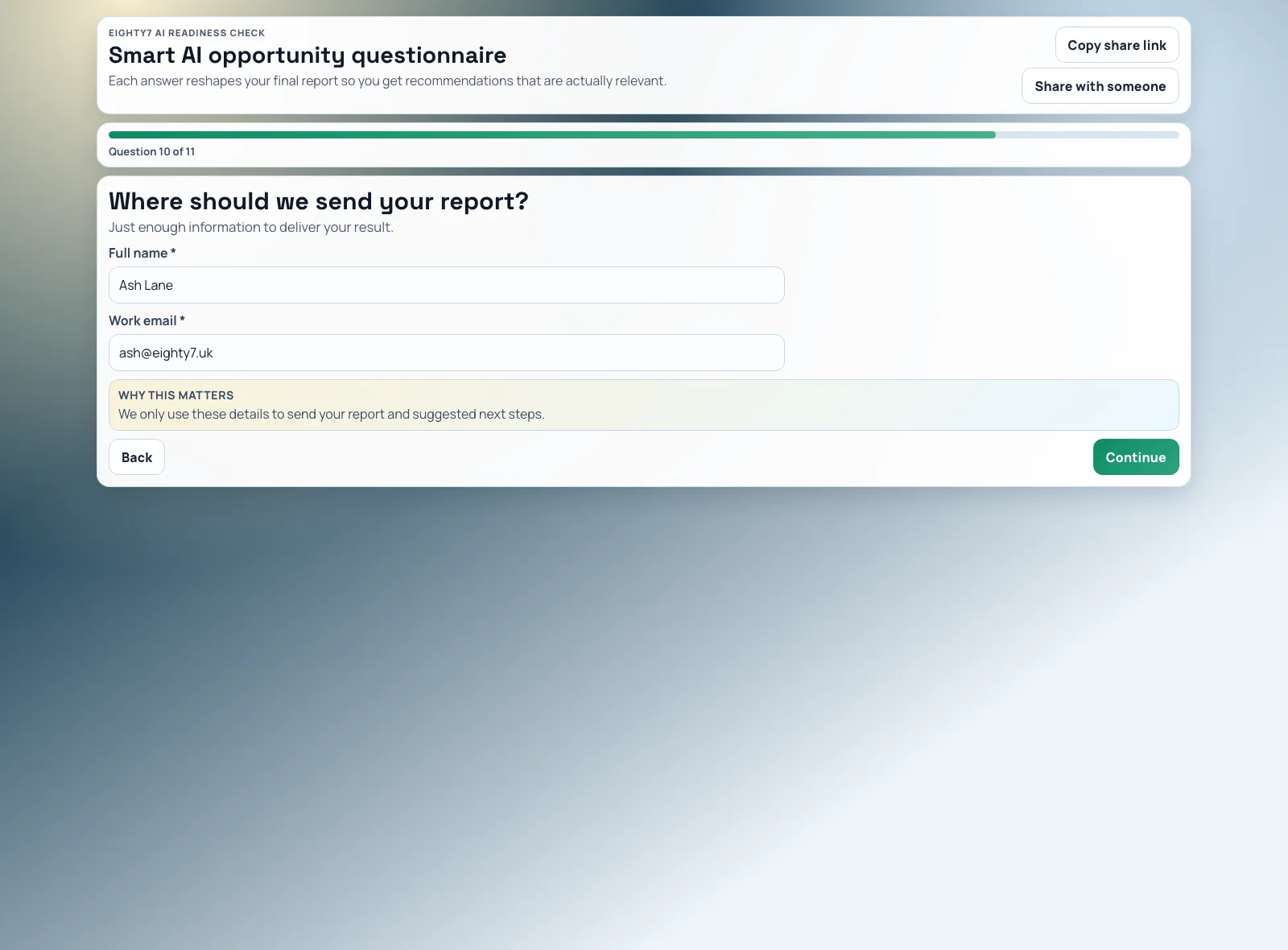 AI Opportunity Survey