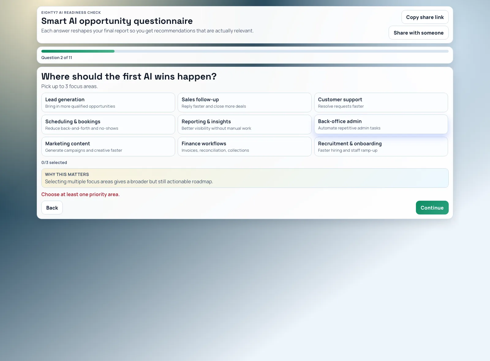 AI Opportunity Survey