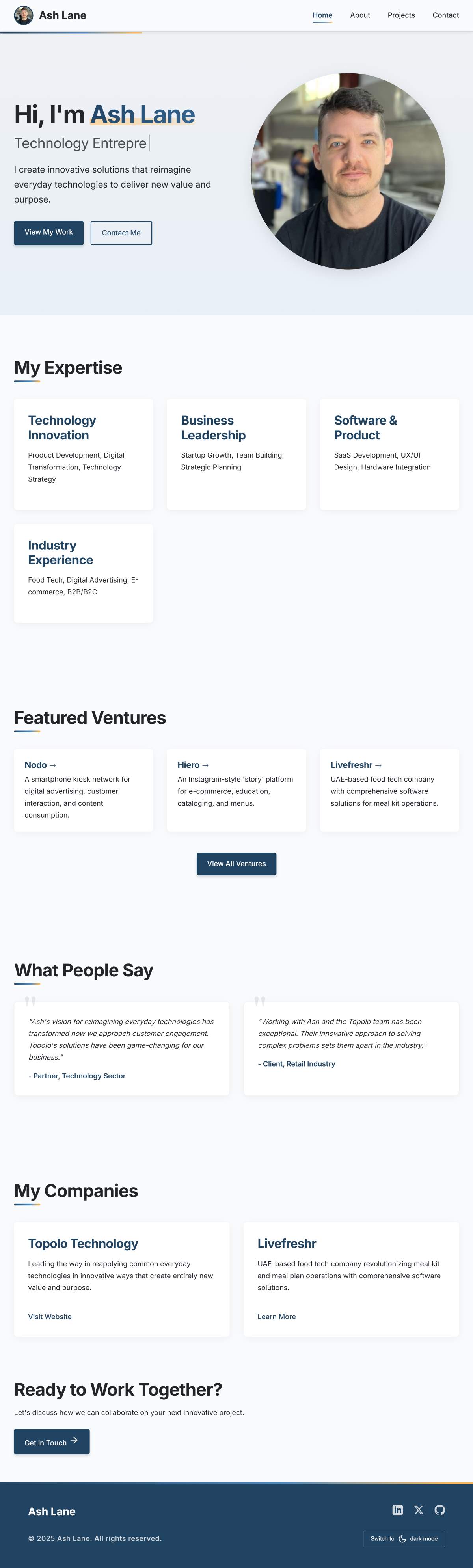 Personal Portfolio Website