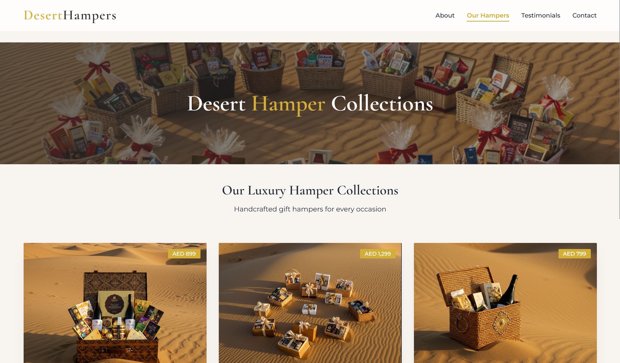 Luxury Gift Hamper E-commerce