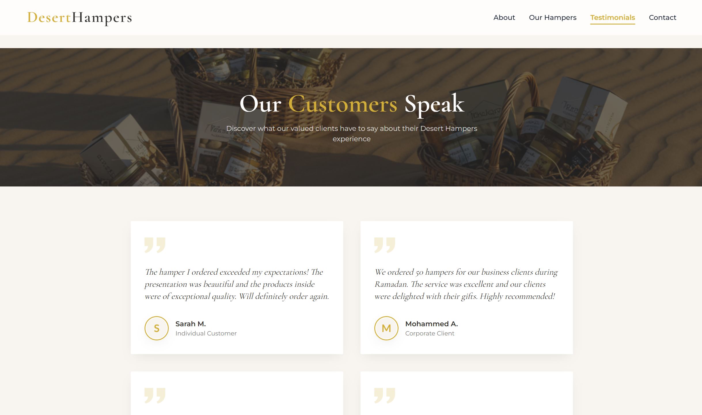 Luxury Gift Hamper E-commerce