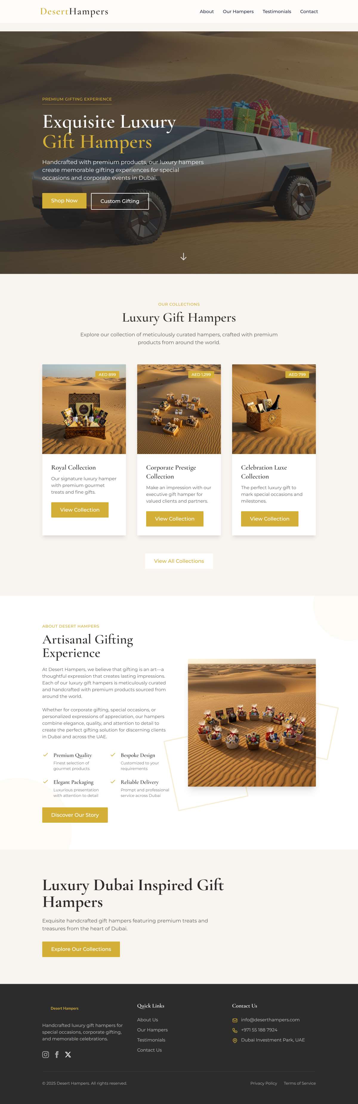 Luxury Gift Hamper E-commerce