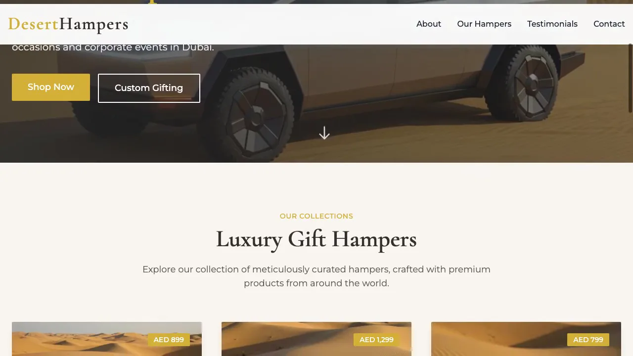 Luxury Gift Hamper E-commerce