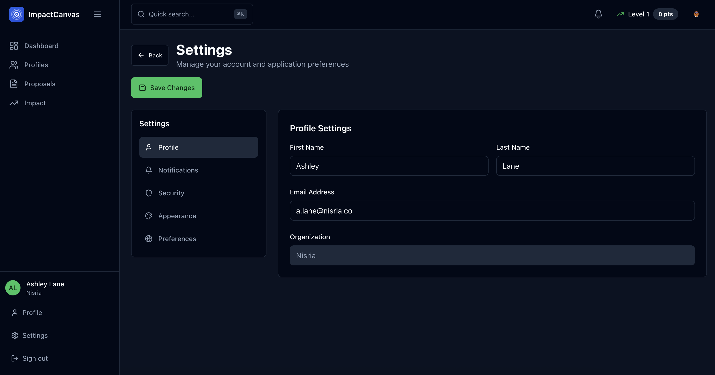 ImpactCanvas Social Impact Platform