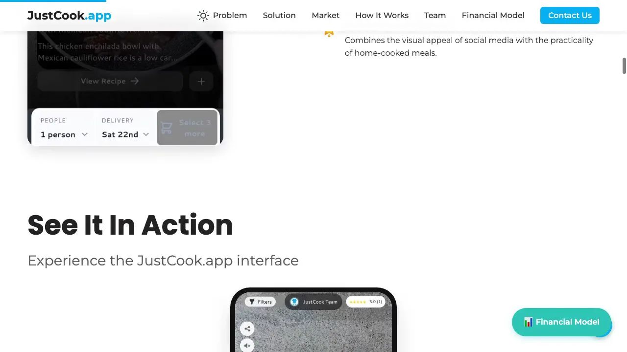 JustCook Pitch Deck