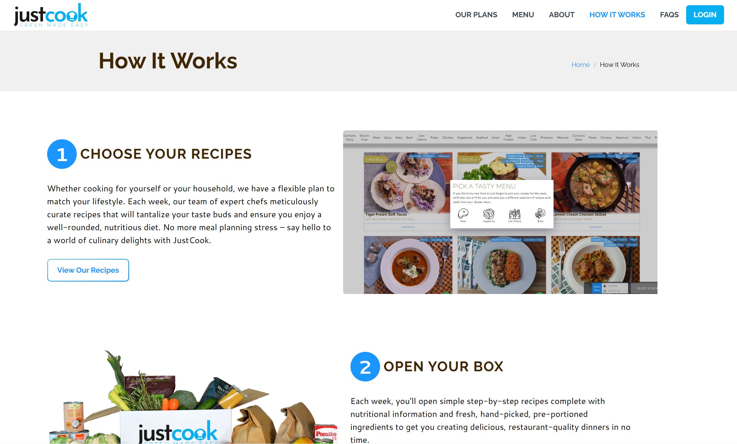 JustCook Food Tech Platform