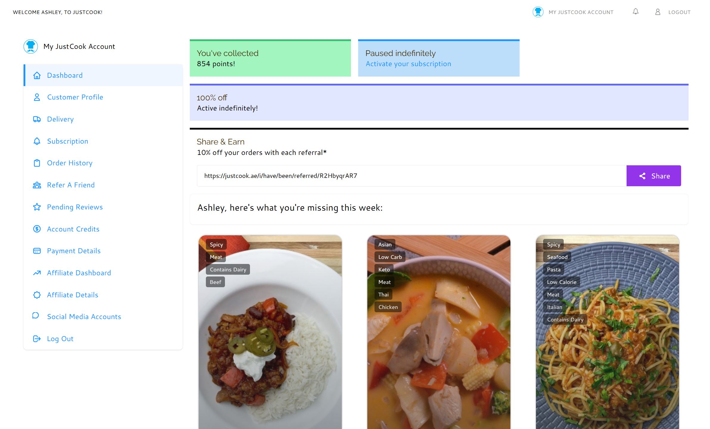 JustCook Food Tech Platform