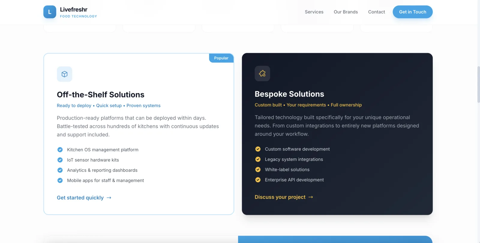 Livefreshr Group Website