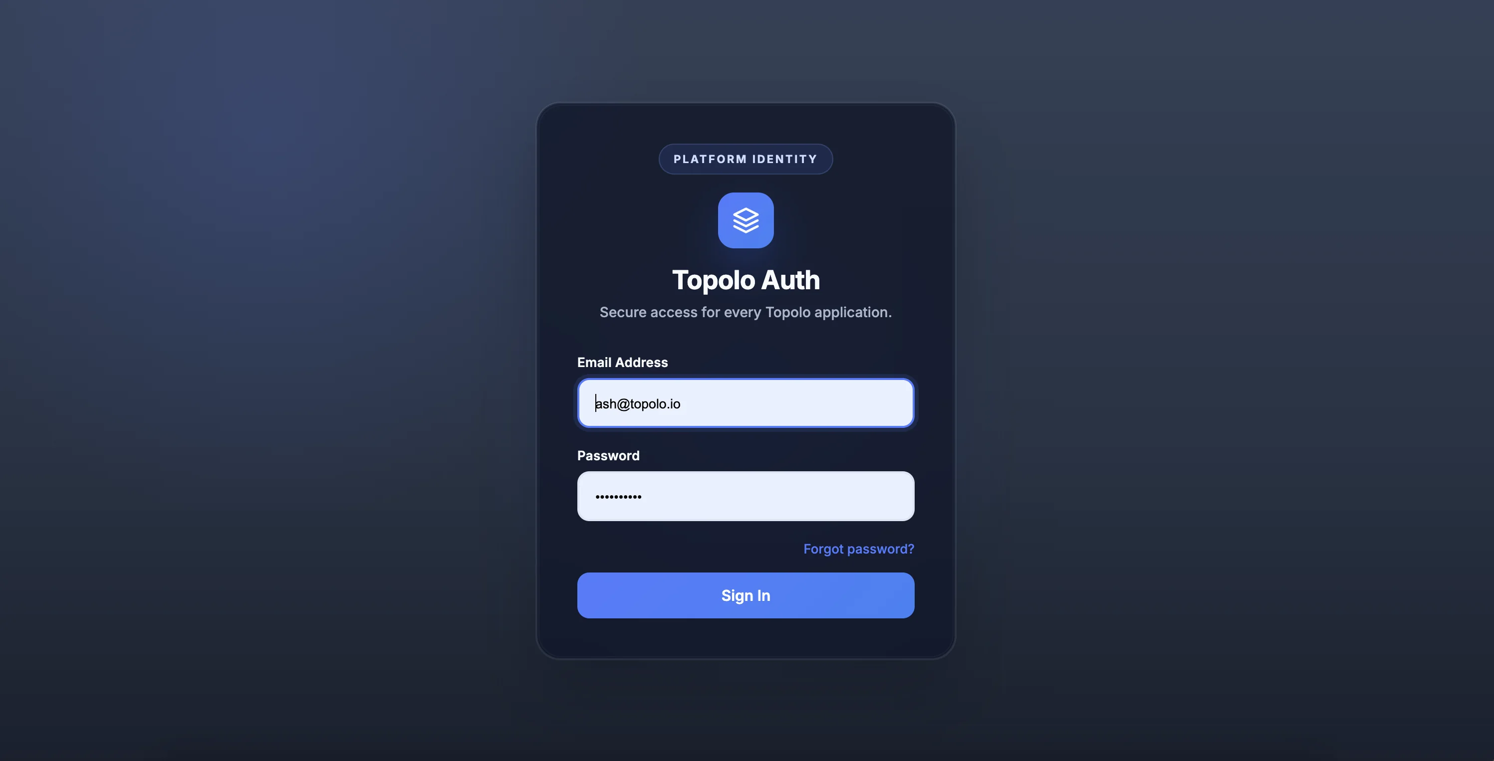 Topolo Auth Service