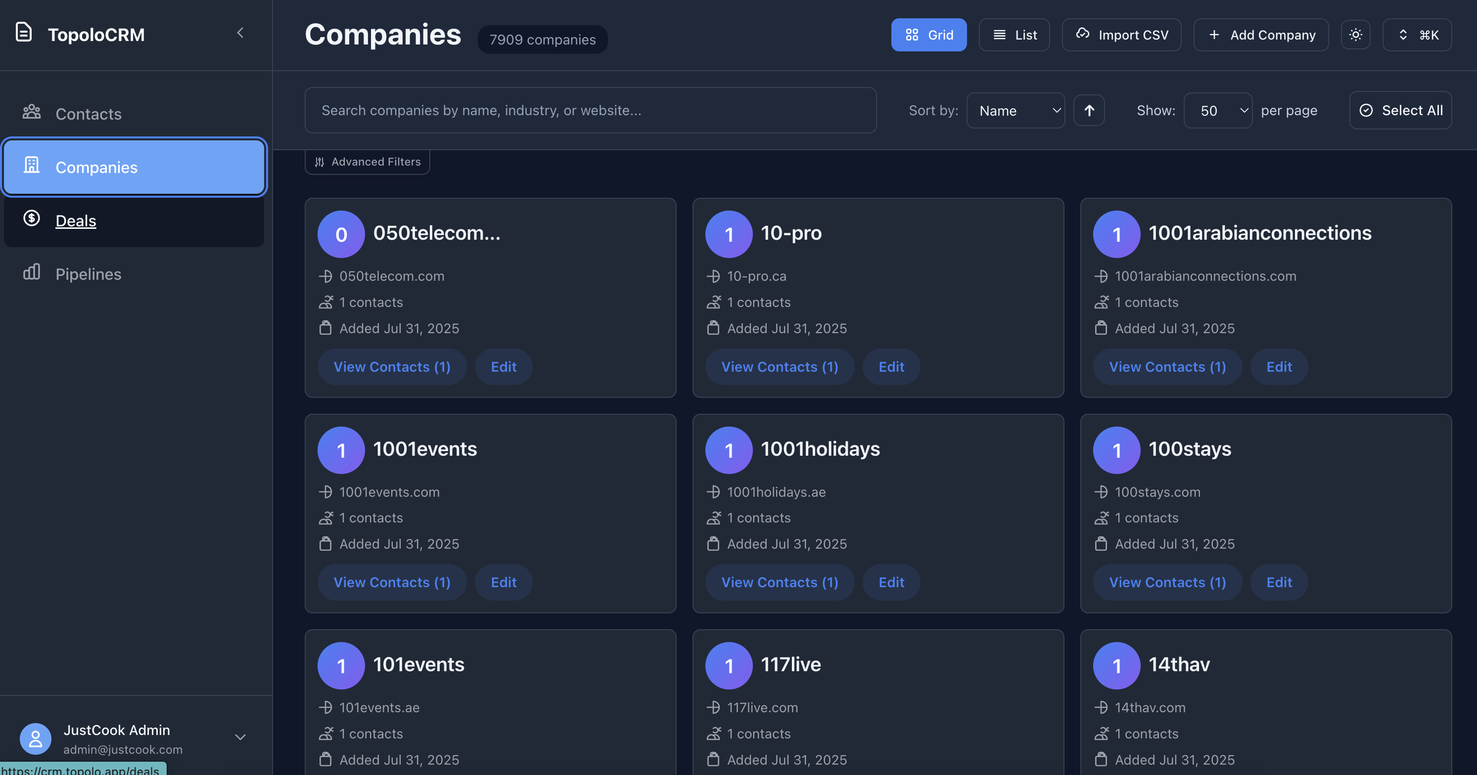 TopoloCRM Edge Platform